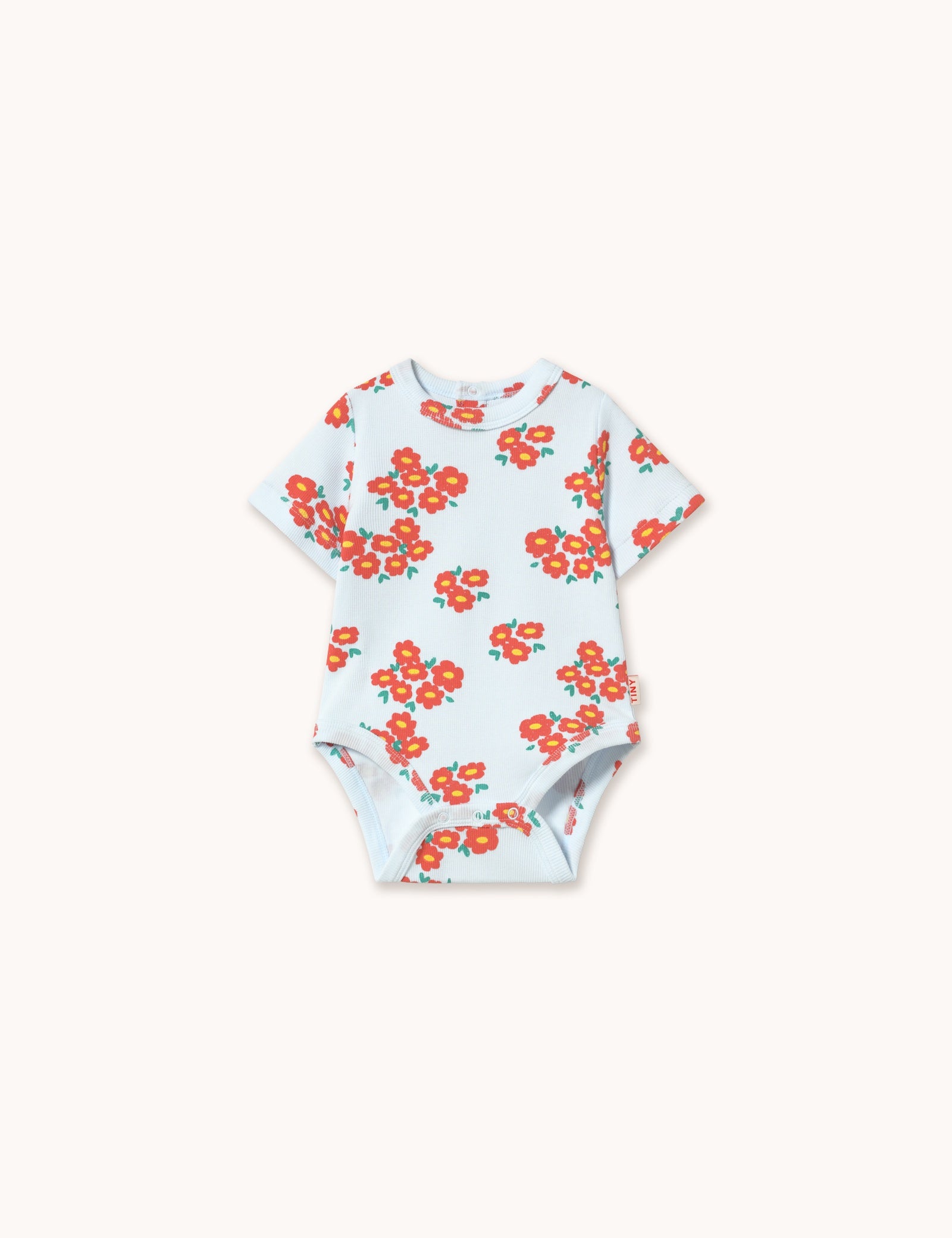 Tiny Cottons | BLOSSOMS RIB BODY ice blue