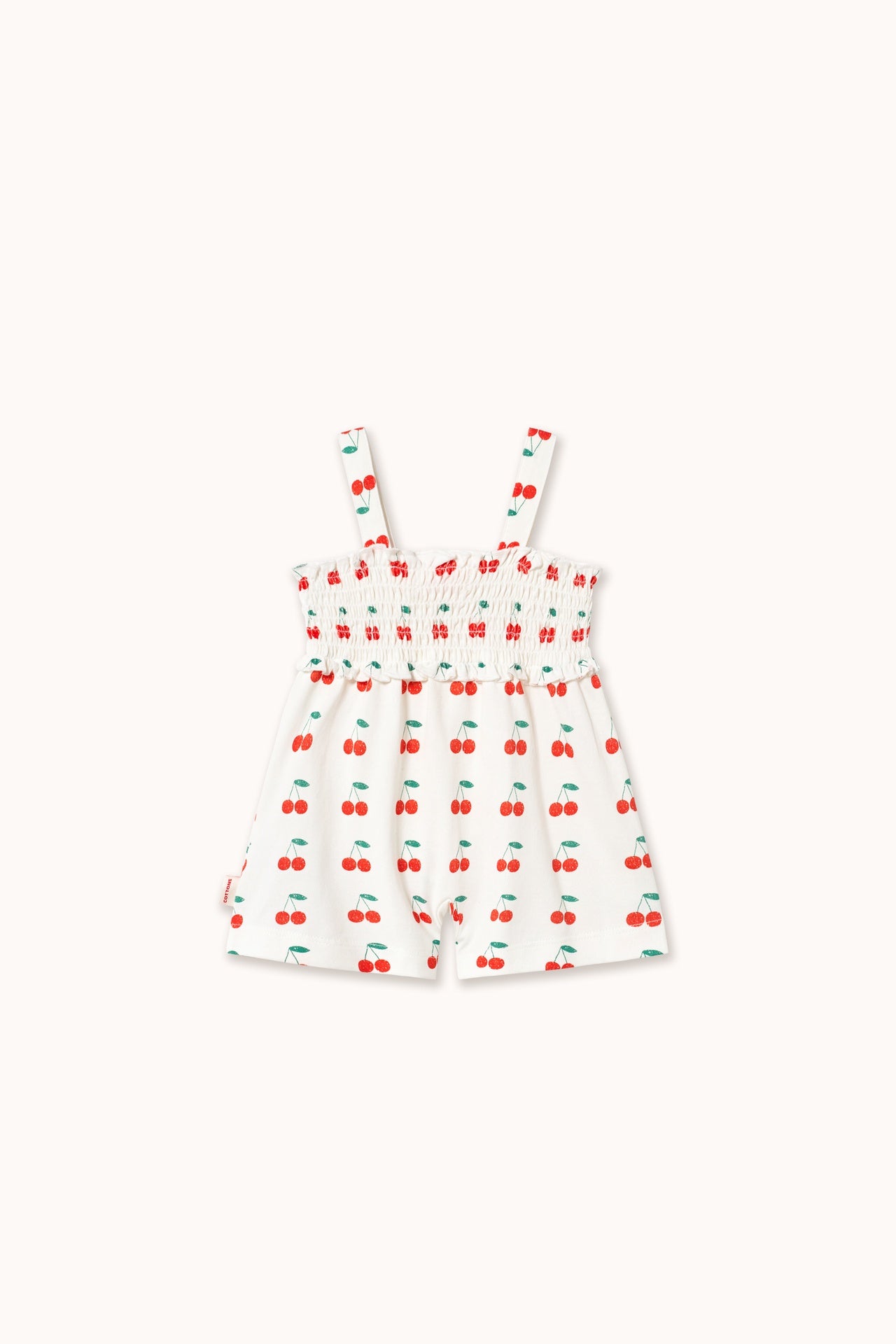 Tiny Cottons | CHERRIES ONE-PIECE off-white