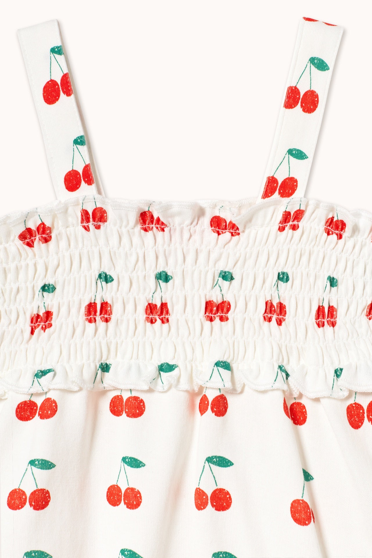 Tiny Cottons | CHERRIES ONE-PIECE off-white