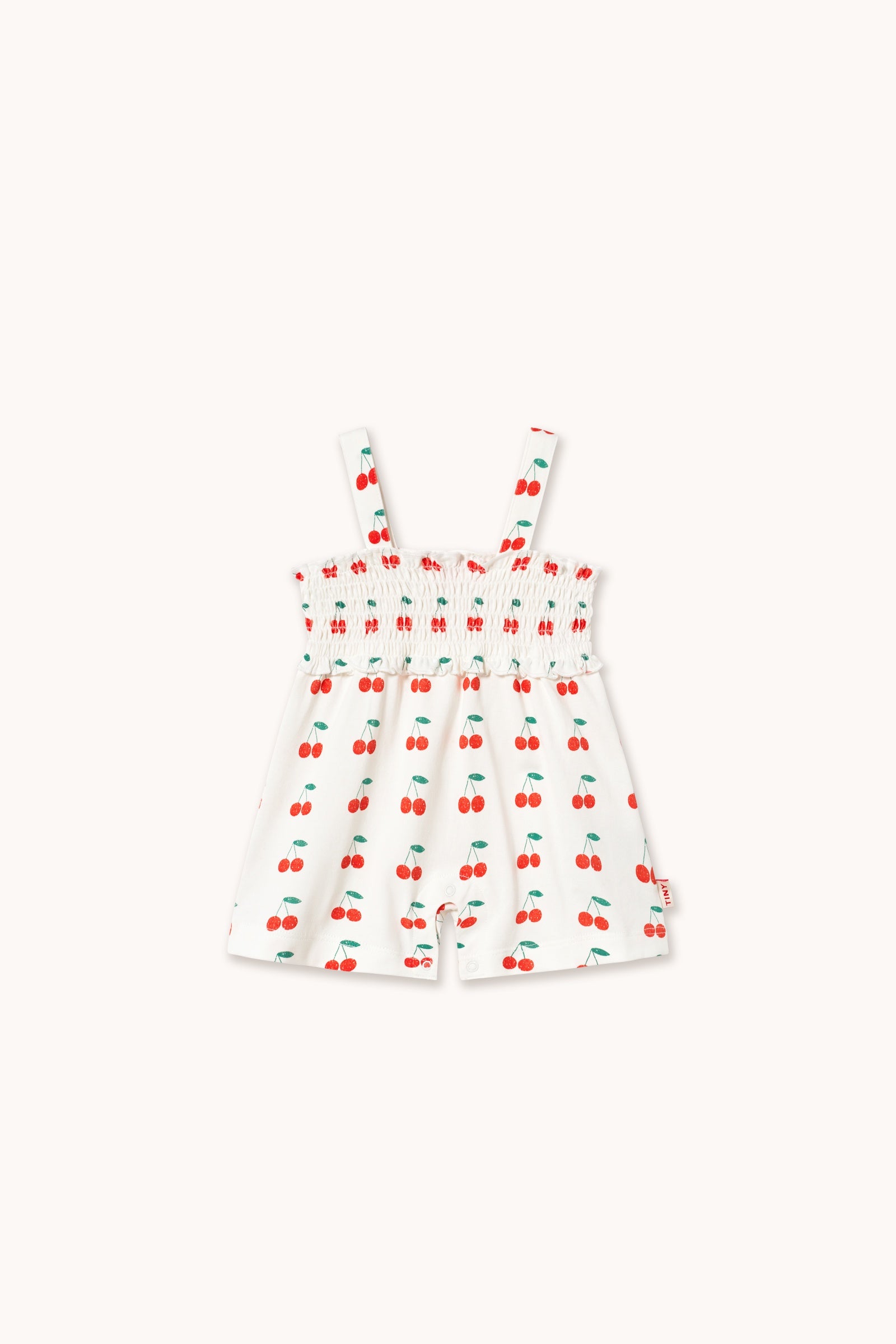 Tiny Cottons | CHERRIES ONE-PIECE off-white