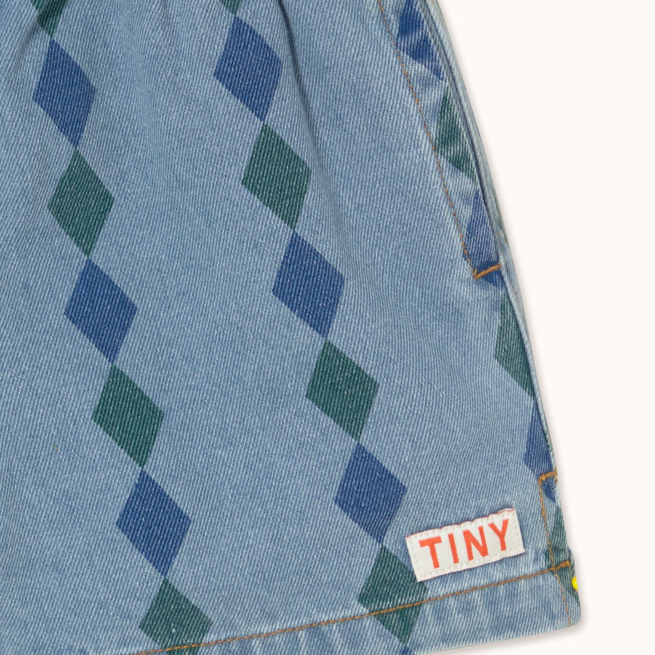 Tiny Cottons | DIAMONDS SHORTS light wash denim