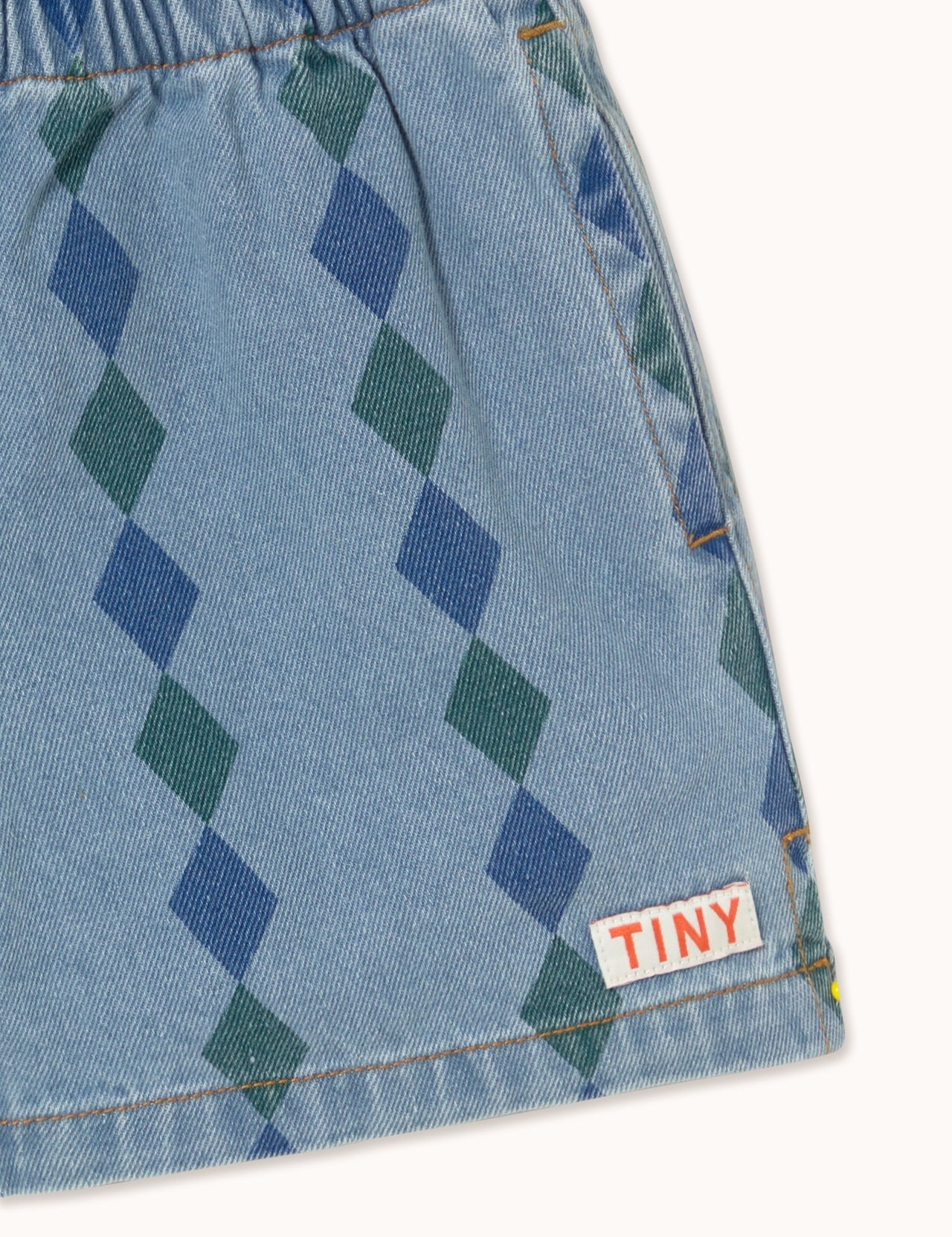 Tiny Cottons | DIAMONDS SHORTS light wash denim