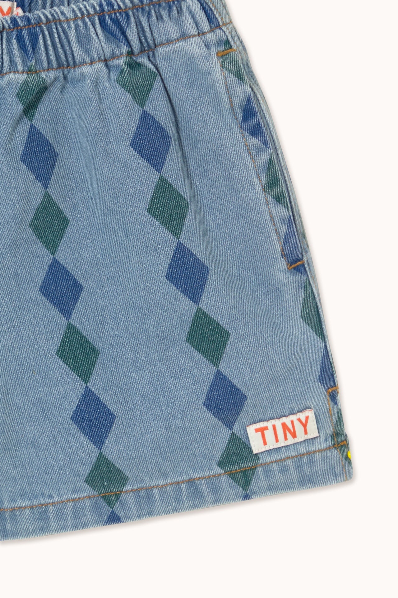 Tiny Cottons | DIAMONDS SHORTS light wash denim