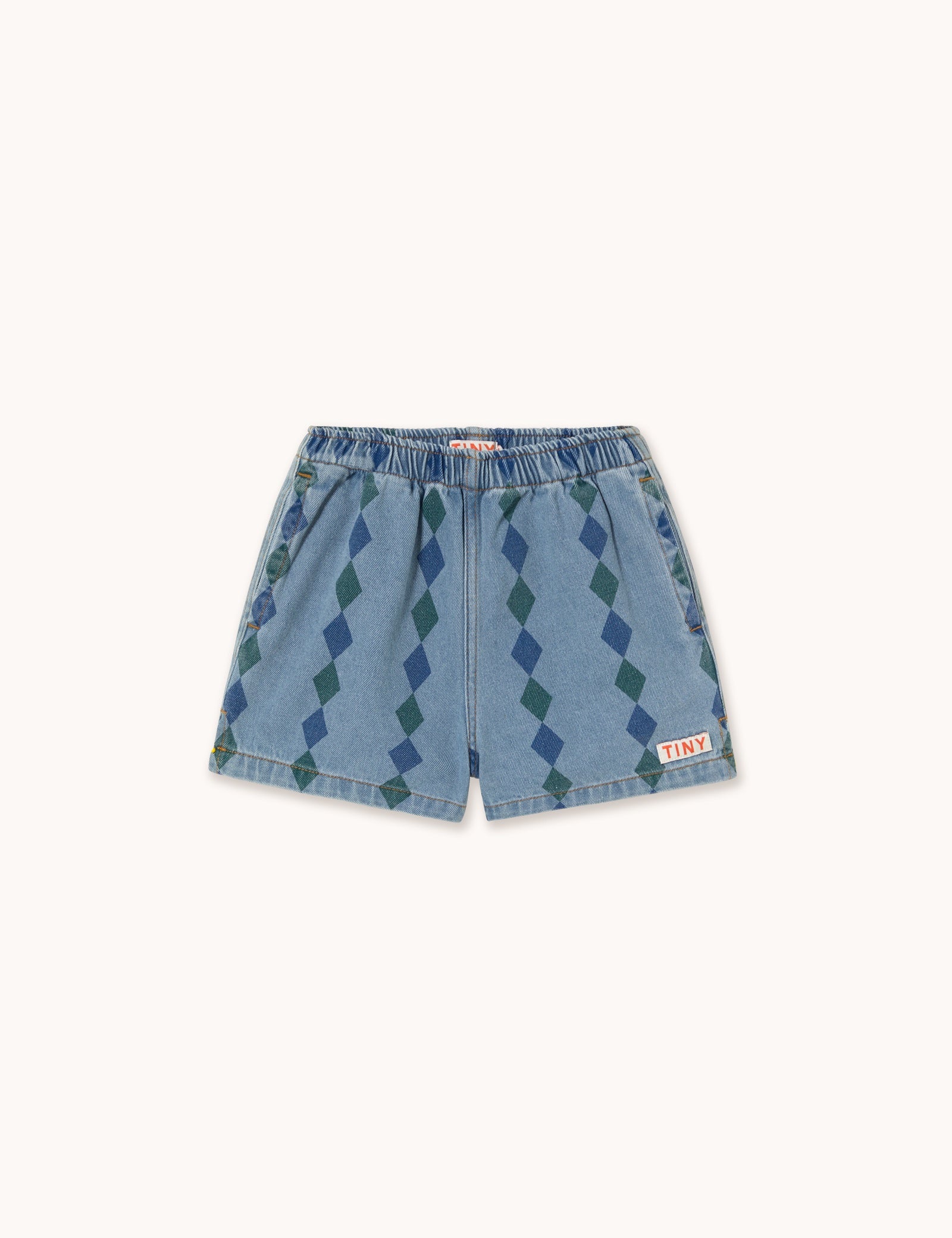 Tiny Cottons | DIAMONDS SHORTS light wash denim