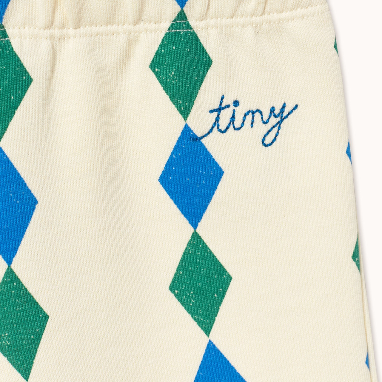 Tiny Cottons | Diamonds baby sweatpant | light cream