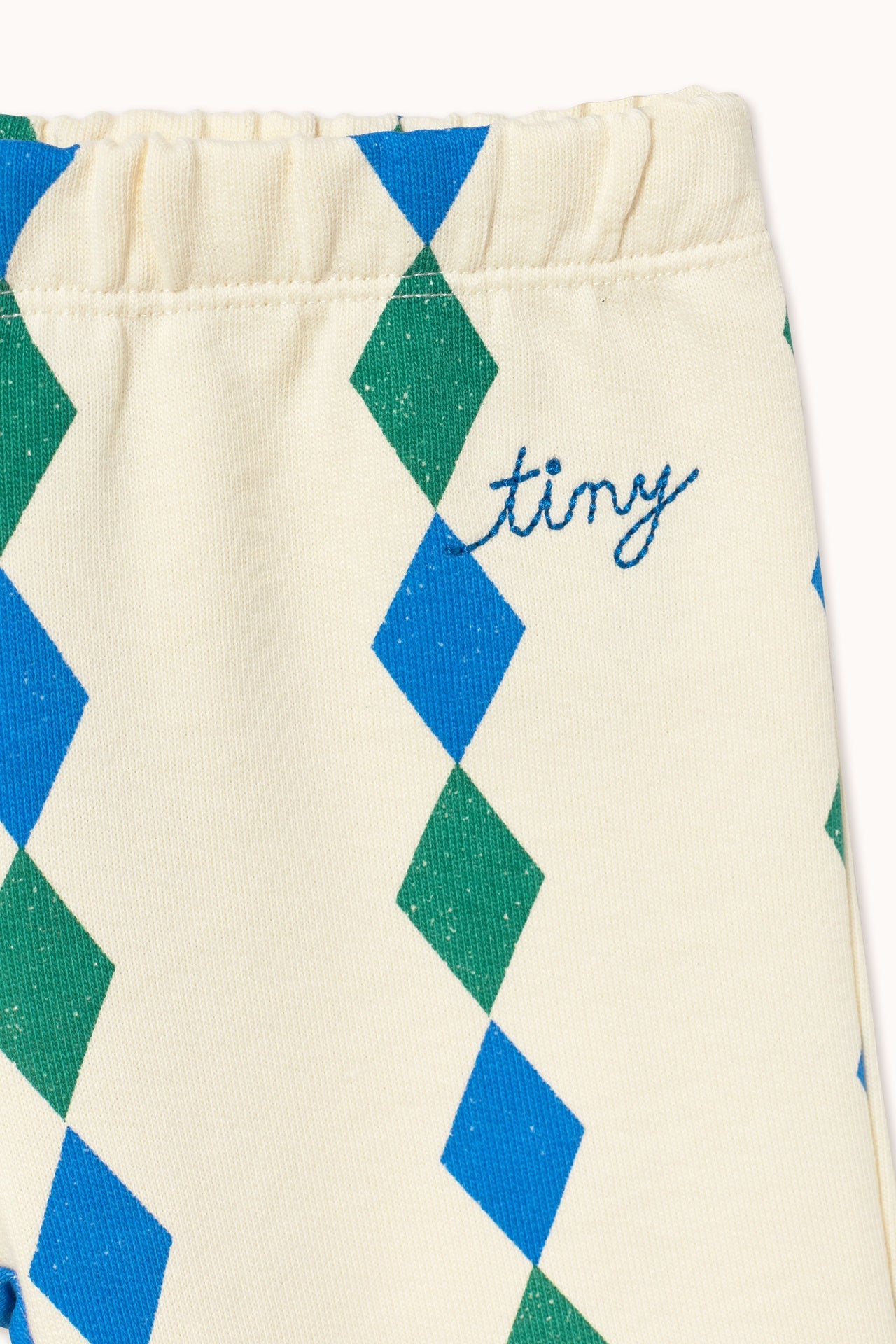 Tiny Cottons | Diamonds baby sweatpant | light cream