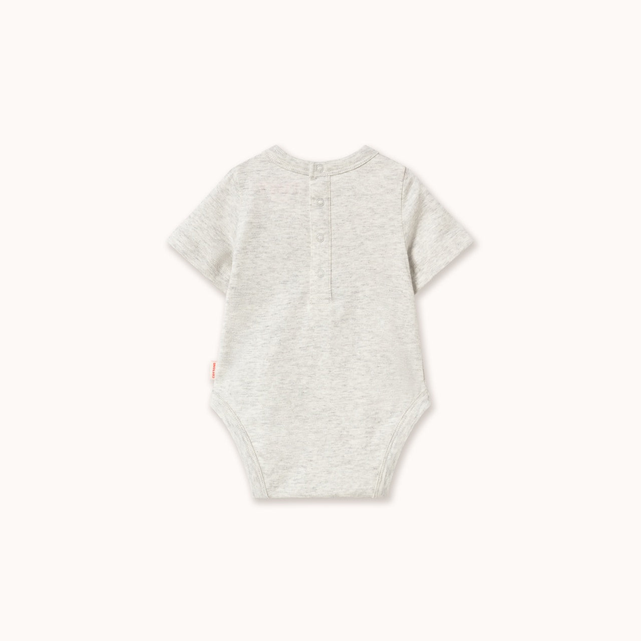 Tiny Cottons | Frog & frog grapic body | Light grey heather