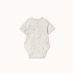 Tiny Cottons | Frog & frog grapic body | Light grey heather