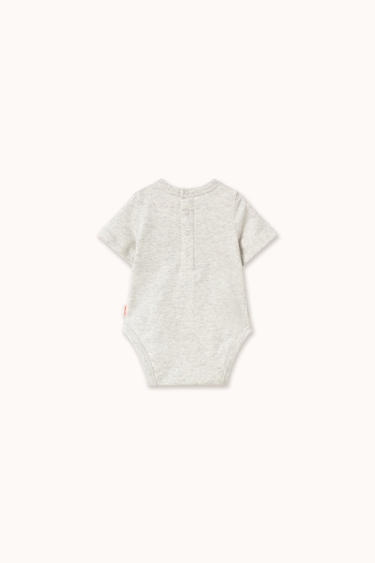 Tiny Cottons | Frog & frog grapic body | Light grey heather