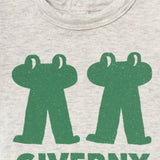 Tiny Cottons | Frog & frog grapic body | Light grey heather