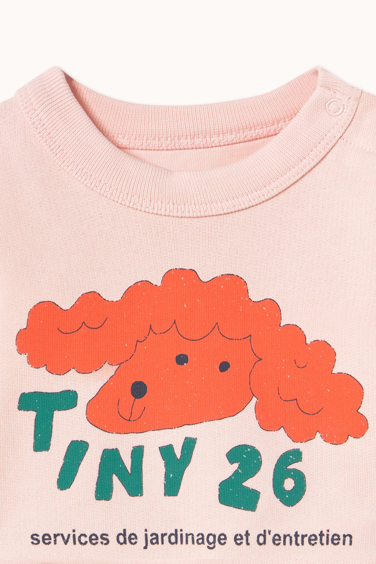 Tiny Cottons | RED DOG BABY SWEATSHIRT pastel pink