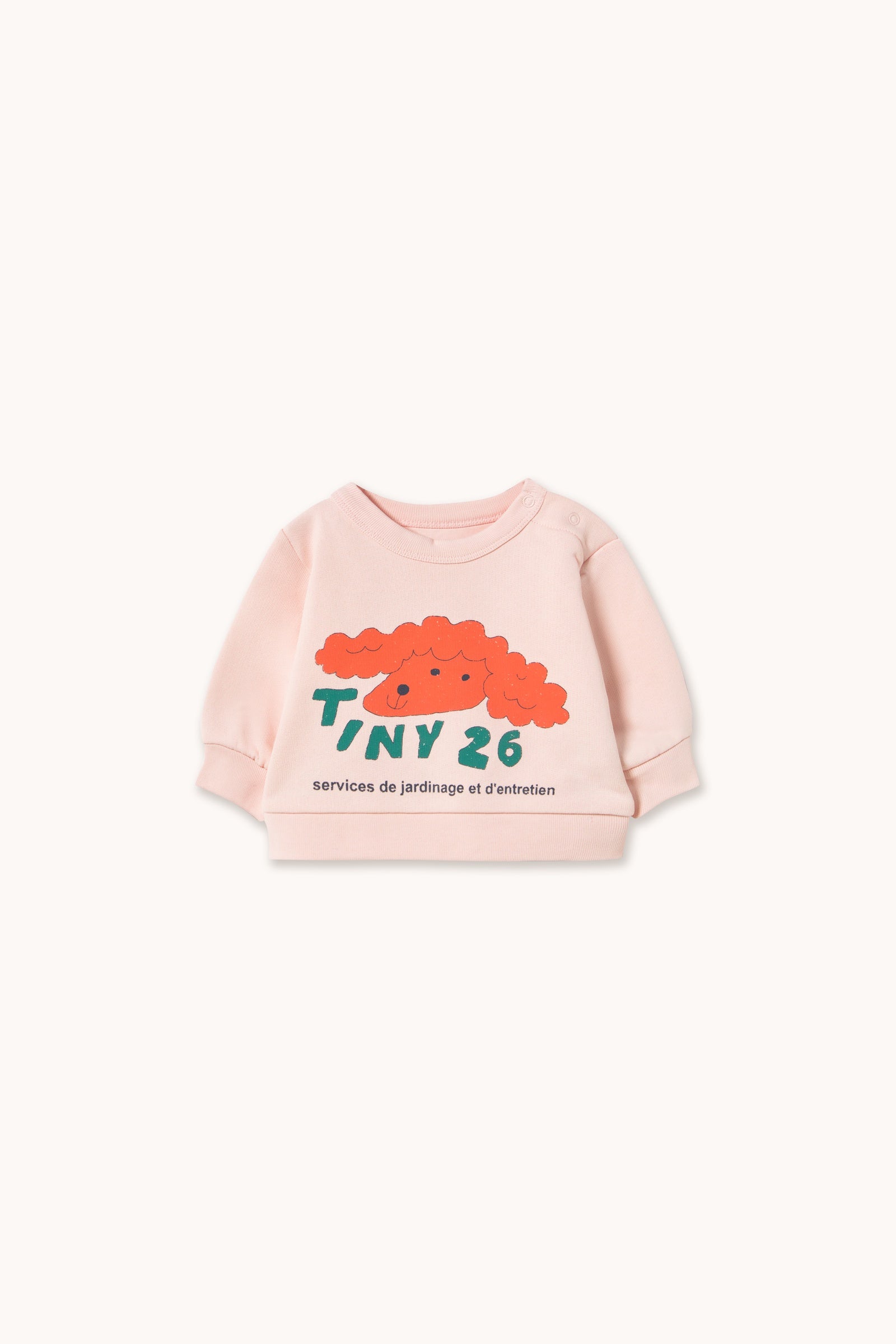 Tiny Cottons | RED DOG BABY SWEATSHIRT pastel pink