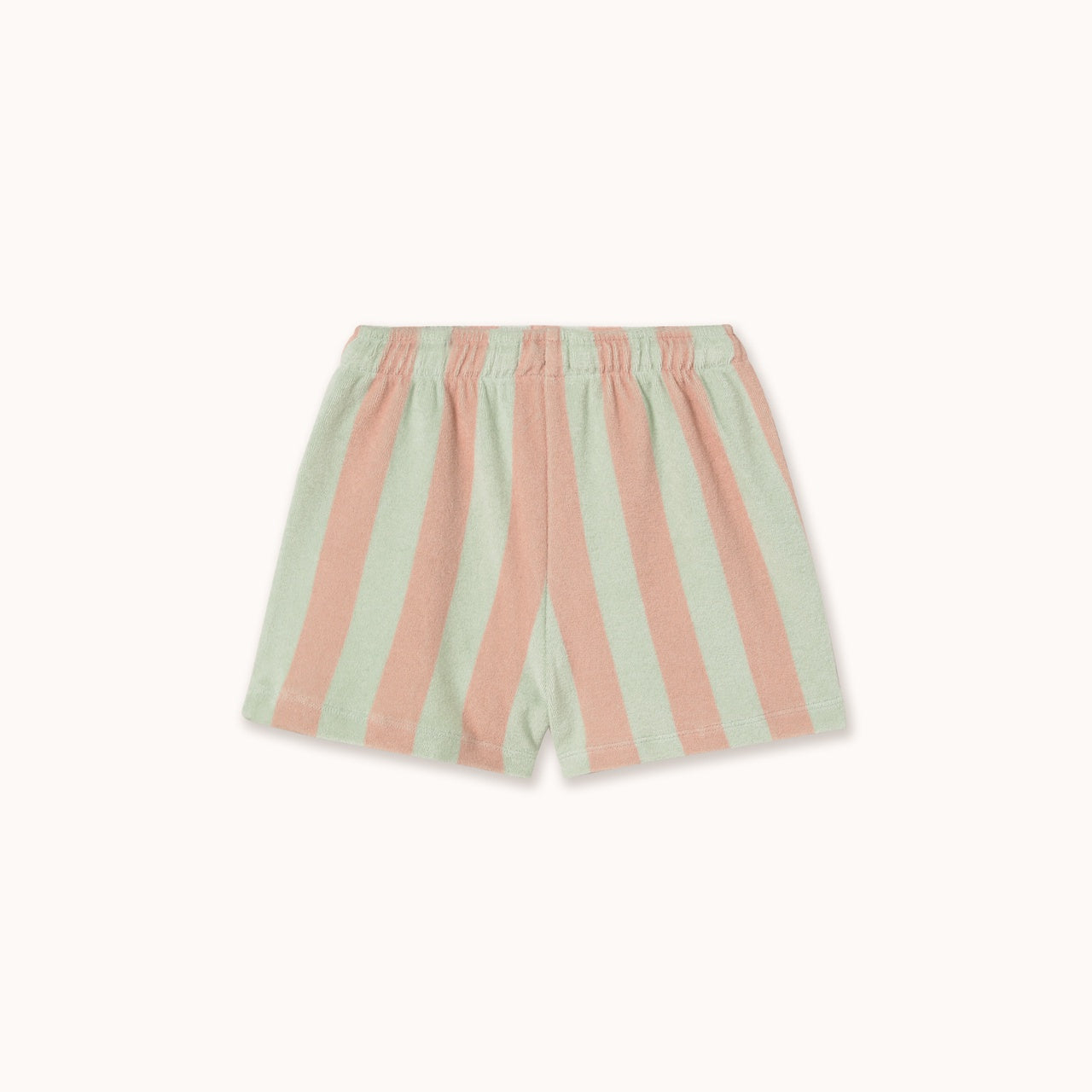 Tiny Cottons | Stripes towel short |Wild rose