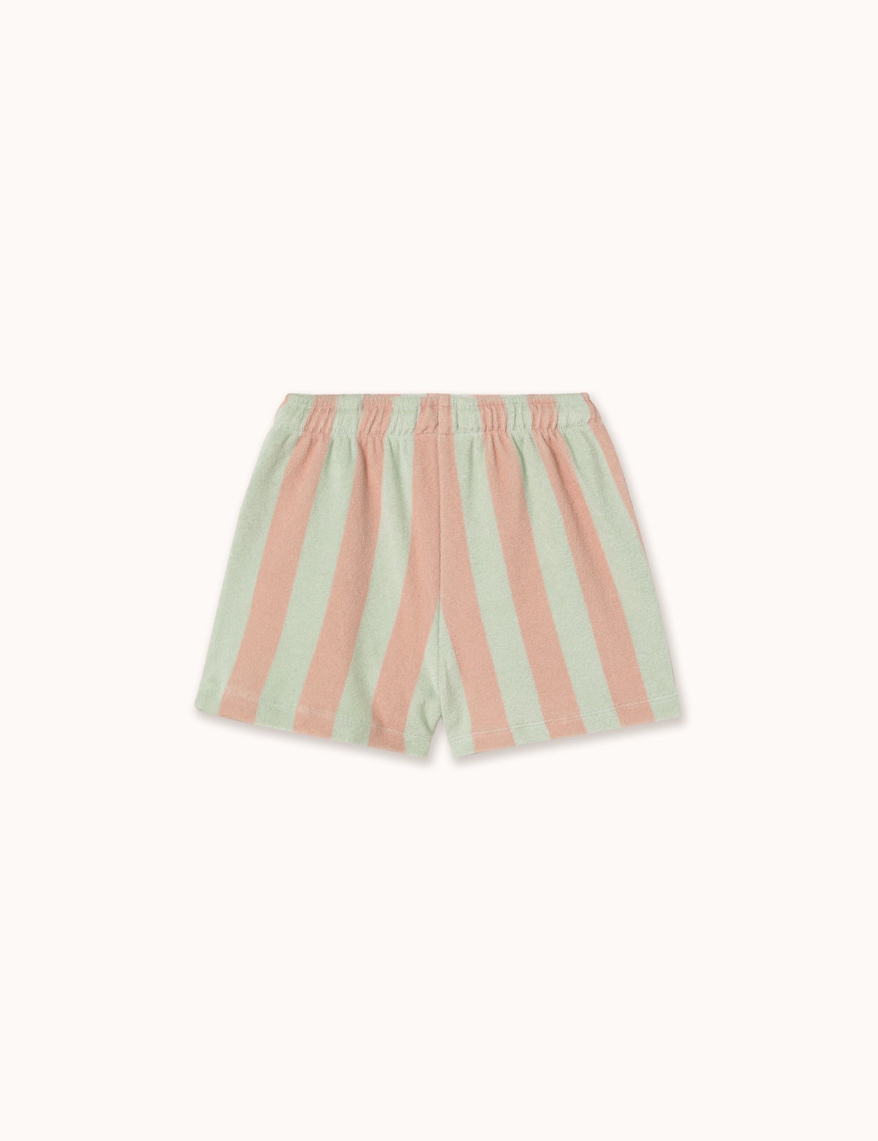 Tiny Cottons | Stripes towel short |Wild rose