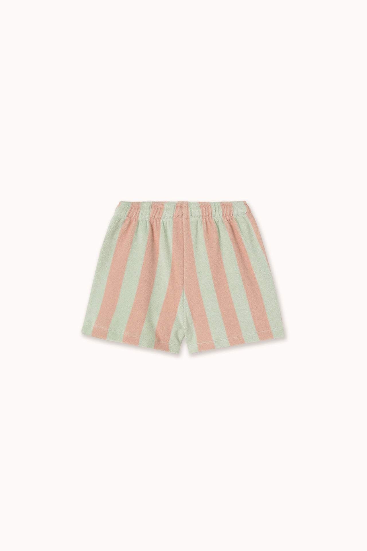 Tiny Cottons | Stripes towel short |Wild rose