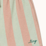 Tiny Cottons | Stripes towel short |Wild rose