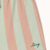 Tiny Cottons | Stripes towel short |Wild rose