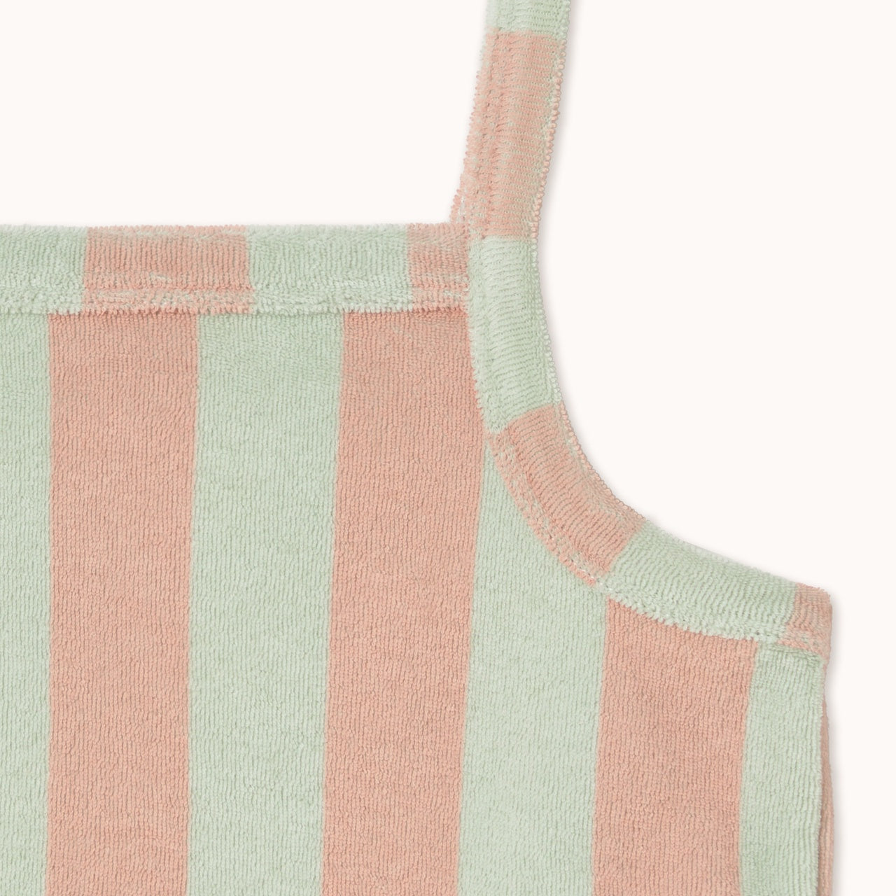 Tiny Cottons | Stripes towel top | Wild rose