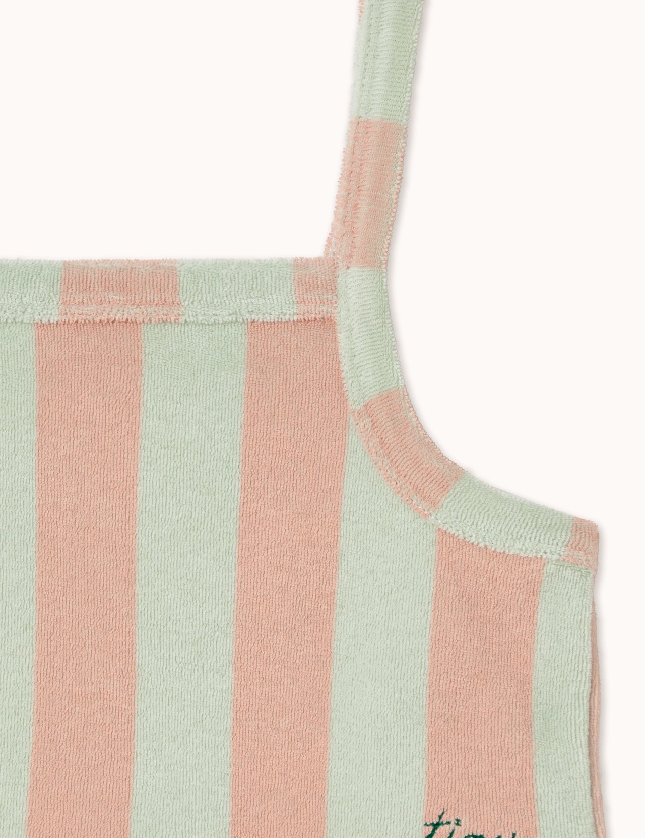 Tiny Cottons | Stripes towel top | Wild rose