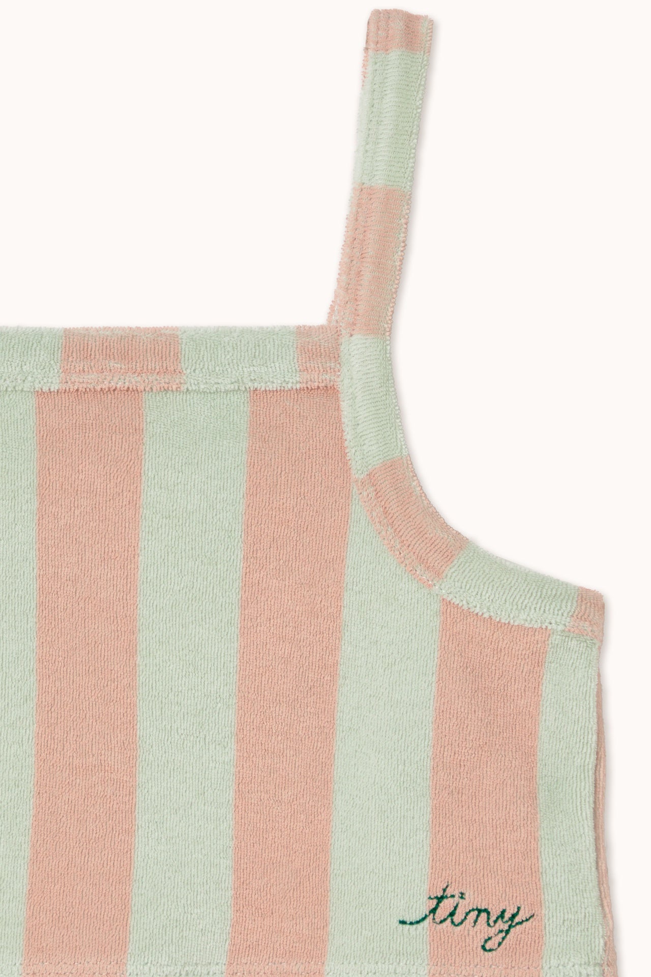Tiny Cottons | Stripes towel top | Wild rose