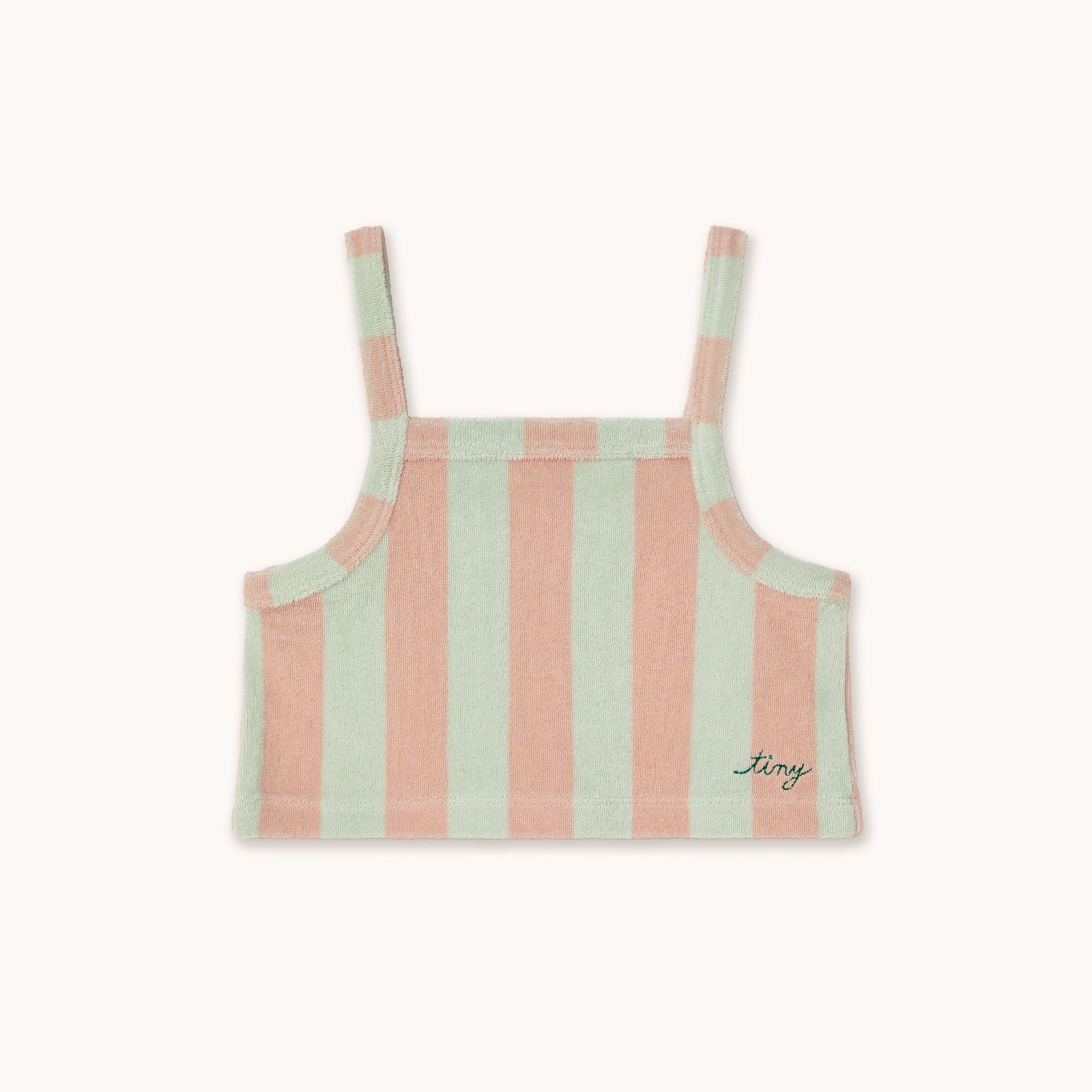 Tiny Cottons | Stripes towel top | Wild rose