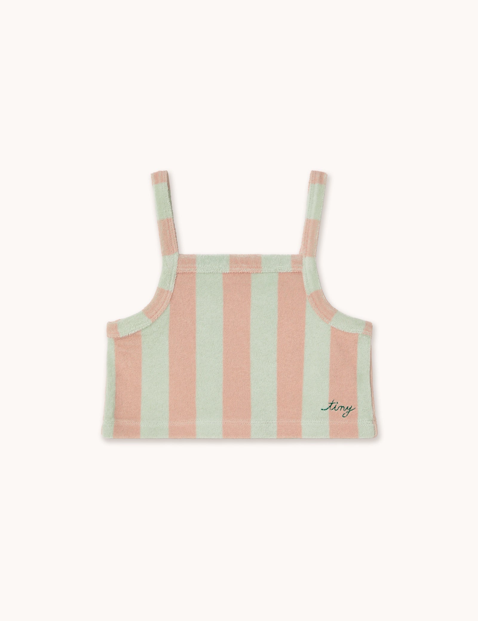 Tiny Cottons | Stripes towel top | Wild rose