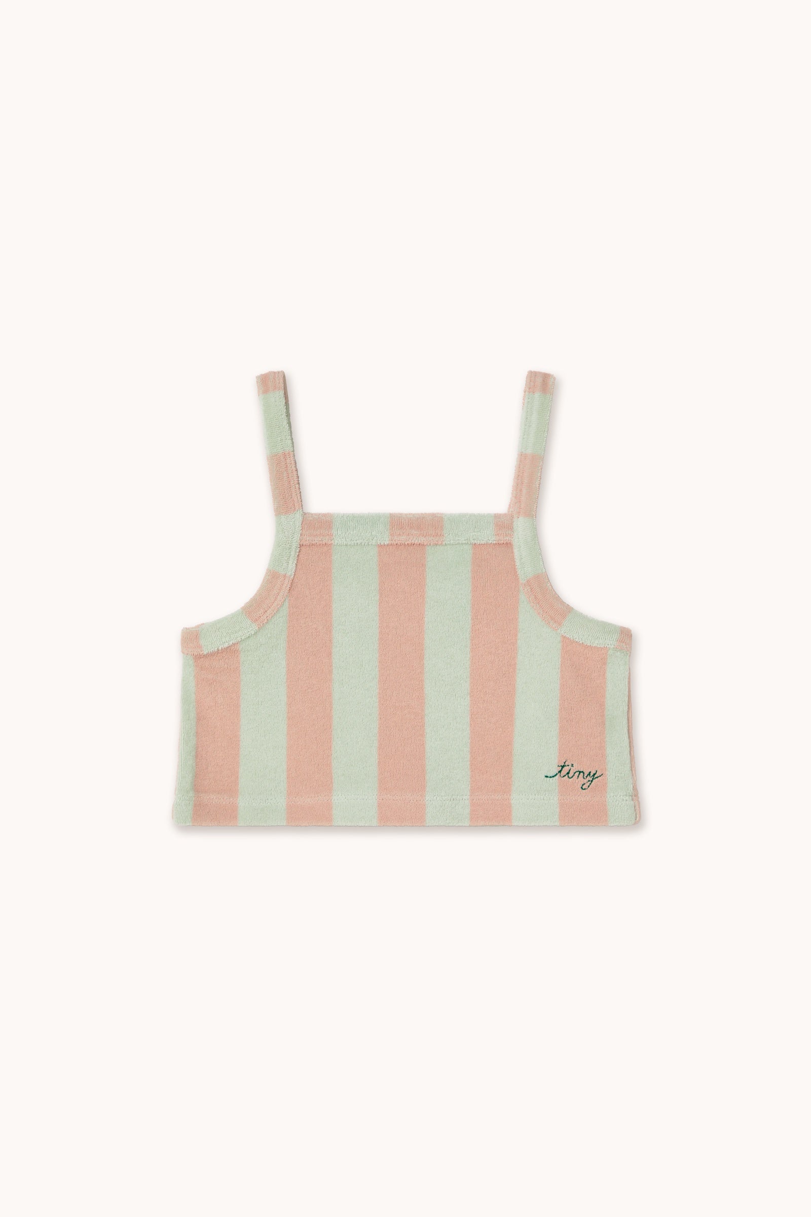 Tiny Cottons | Stripes towel top | Wild rose