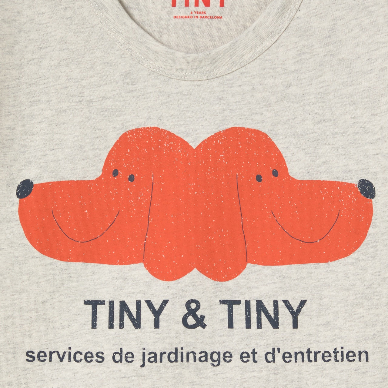Tiny Cottons | TINY&TINY GRAPHIC TEE cream heather