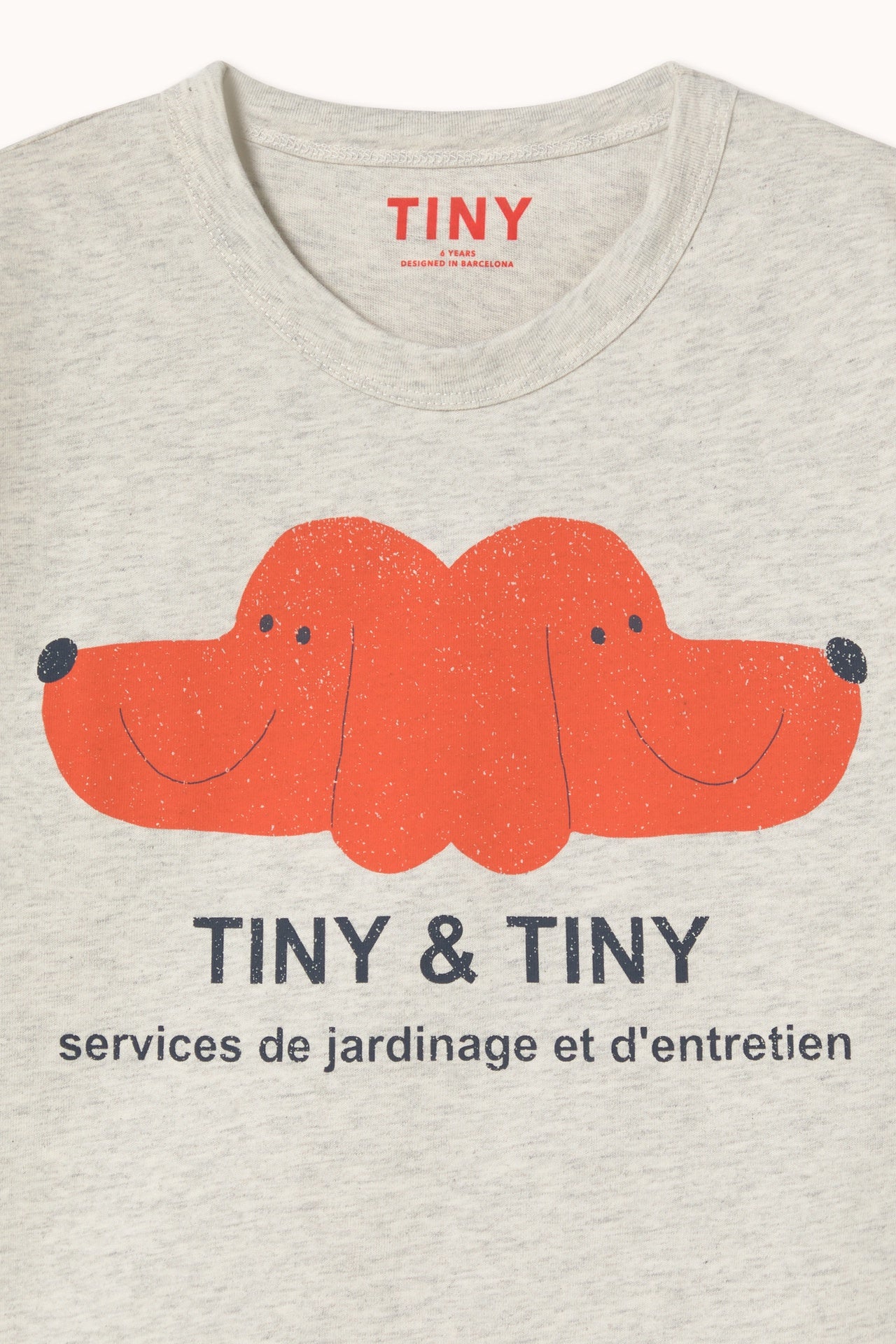 Tiny Cottons | TINY&TINY GRAPHIC TEE cream heather