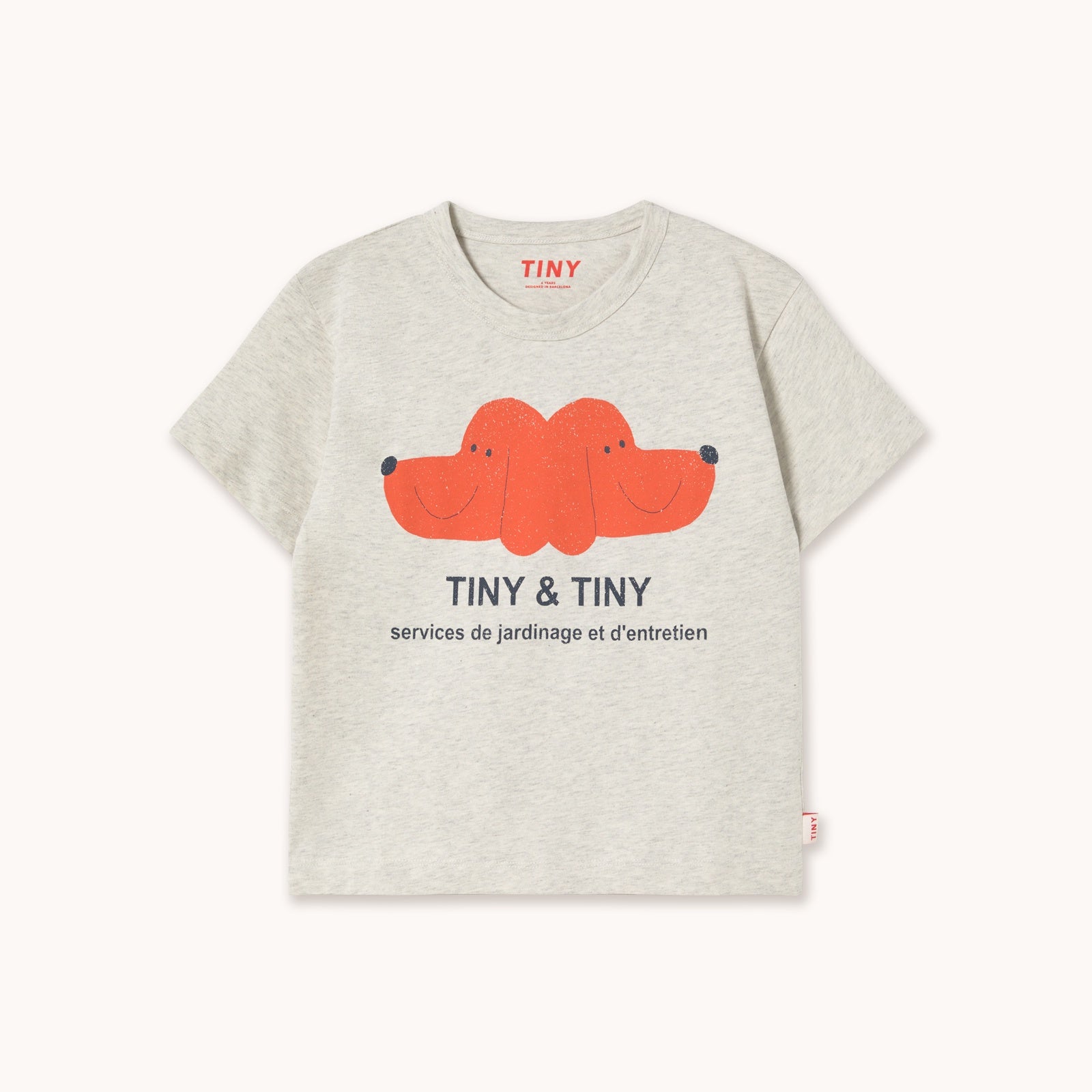 Tiny Cottons | TINY&TINY GRAPHIC TEE cream heather