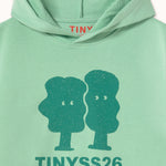 Tiny Cottons | TREES GRAPHIC HOODIE washed emerald