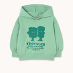 Tiny Cottons | TREES GRAPHIC HOODIE washed emerald