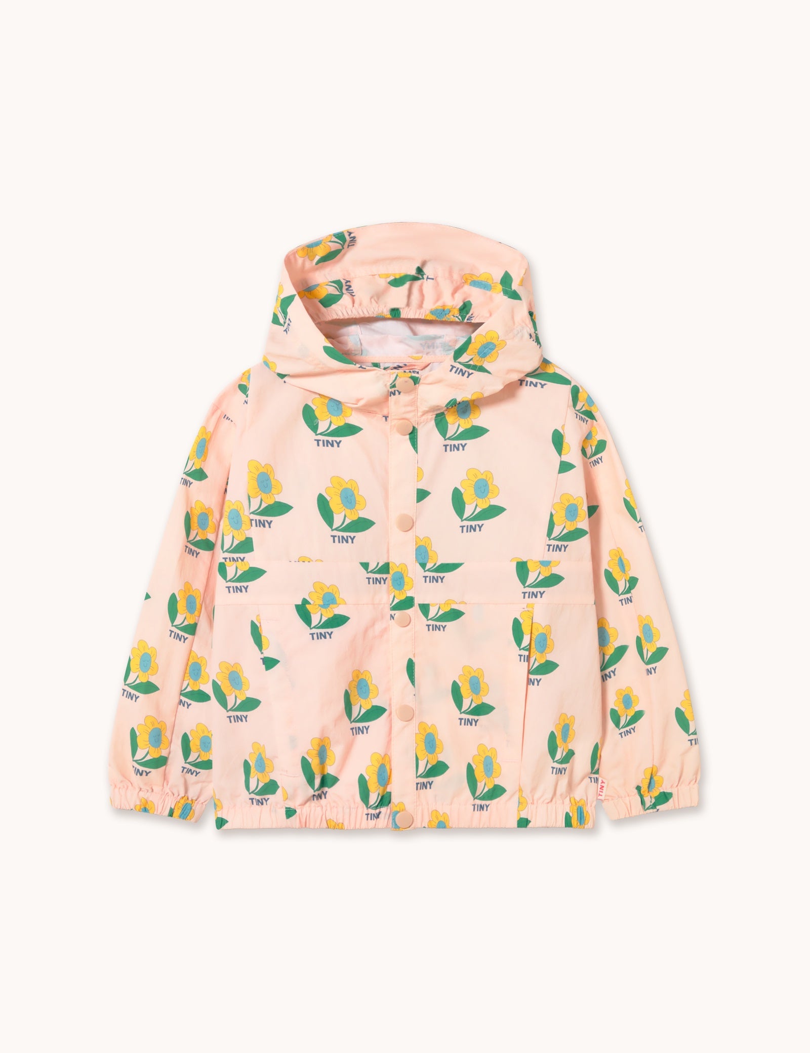 Tiny Cottons |Tiny flower woven jacket | Pastel pink