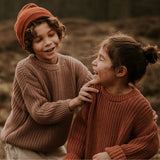 Yuki | Chunky knitted sweater |Mist