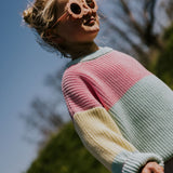 Yuki | Color block sweater | Sticky candy