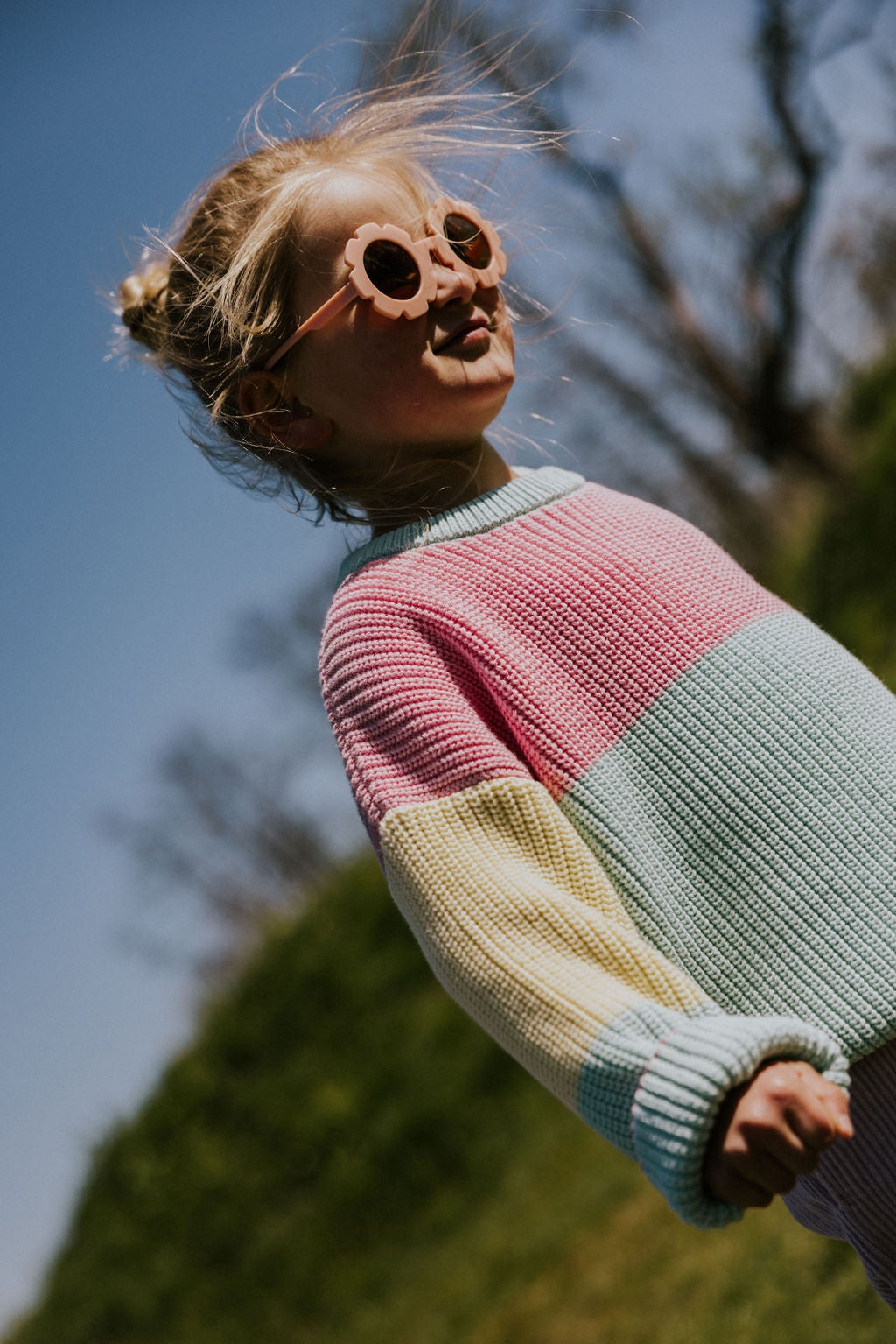 Yuki | Color block sweater | Sticky candy