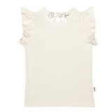 House of Jamie Ruffled tee cream