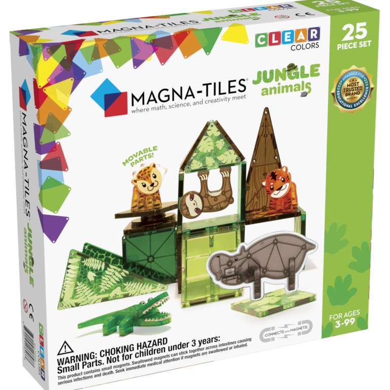 Magnatiles | Jungle Animals 25-Piece Set